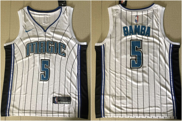 Magic 5 Mohamed Bamba White Nike Swingman Jersey,We sell and wholesale Magic 5 Mohamed Bamba White Nike Swingman Jersey on line form chian!